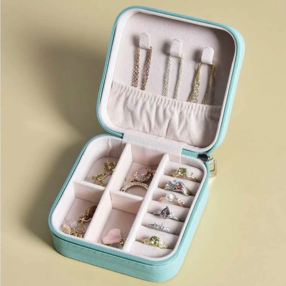 Travel jewelry box, stocking stuffer gift for women, jewelry holder